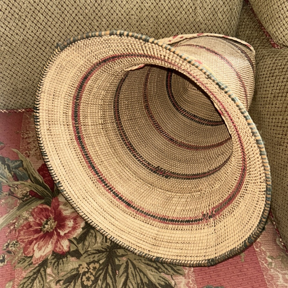 Natural Guarani style large carrying basket